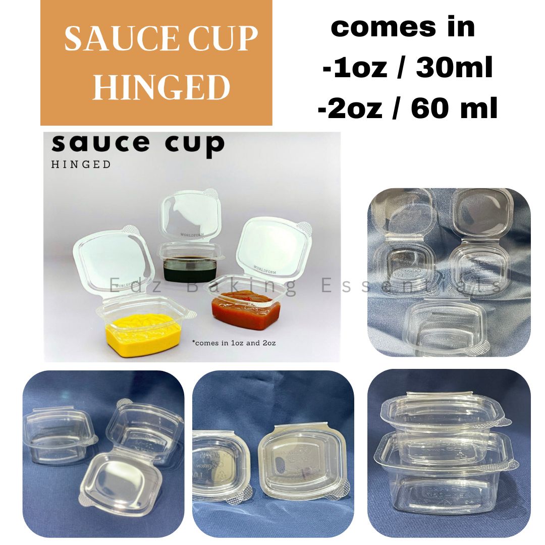 ACE Polypropylene 25ml Hinged Dip Container, For Sauce