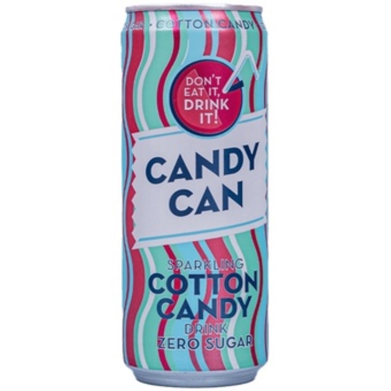 CANDY CAN Sparkling Soda ZERO SUGAR KETO Birthday Cake Rocket Ice Lolly Cotton Candy 330ml
