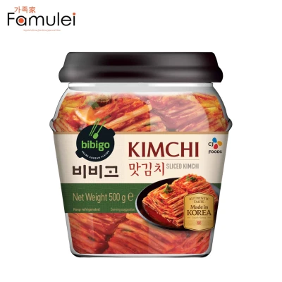 CJ Bibigo Sliced Kimchi Jar 500g - Frozen