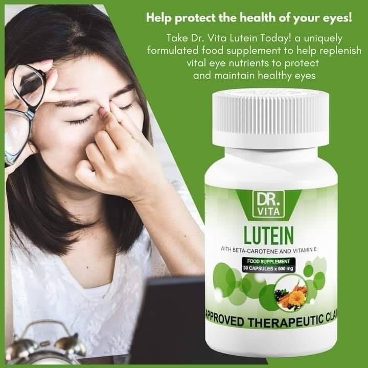 Dr. Vita Lutein (30 capsules) Maintains healthy eyesight eye protection |  Lazada PH