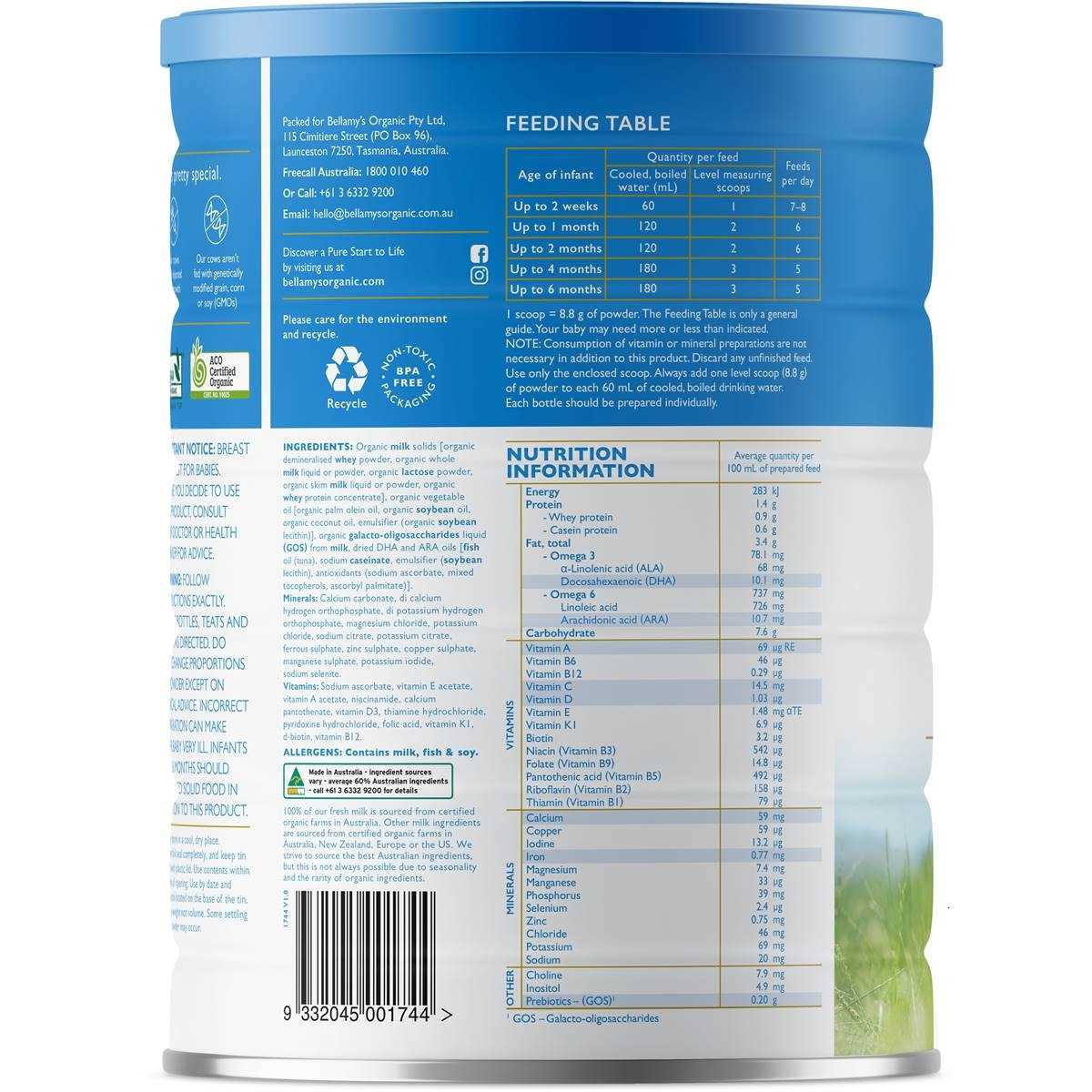 bellamy's organic stage 1