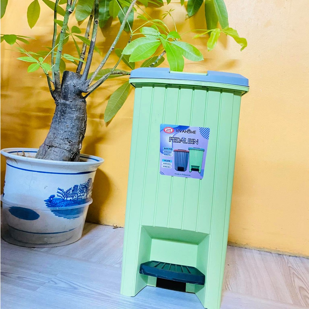 8188 SLIM Garbage Cans with Lid Office Trash Can Kitchen Garbage Bin