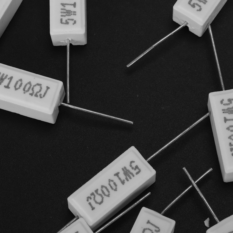 10x Wirewound Ceramic Cement Resistors 100 Ohm 5W Watt 5%
