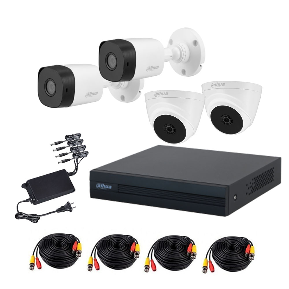 Dahua DH-KIT-CVI2MP2B2T-I | WIZSENSE 4CH CCTV KIT 2MP 1080P | Dahua by ...