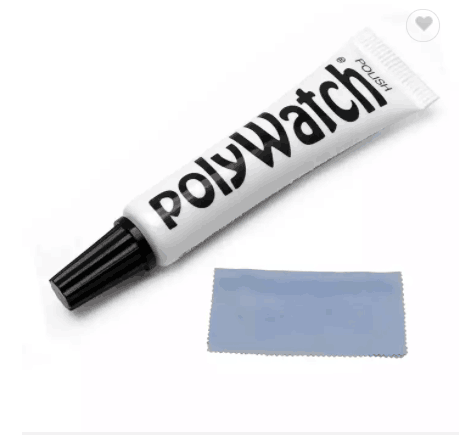 Original German Polywatch Watch Plastic Acrylic Crystal Glass Polish &  Scratch Remover Repair Tool with Cloth