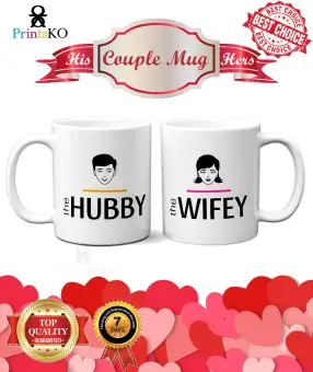 hubby & wifey mugs