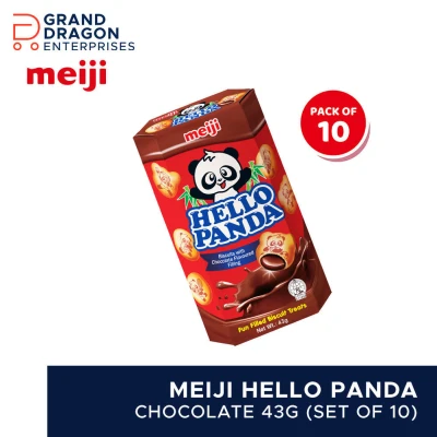 Meiji Hello Panda Chocolate 43g (Set of 10)