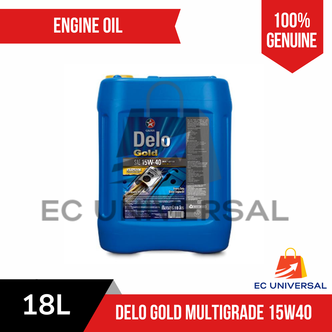 Caltex Diesel Engine Oil Delo Gold 15W40 MG Multigrade (18L) Liters Pail EC Universal Official