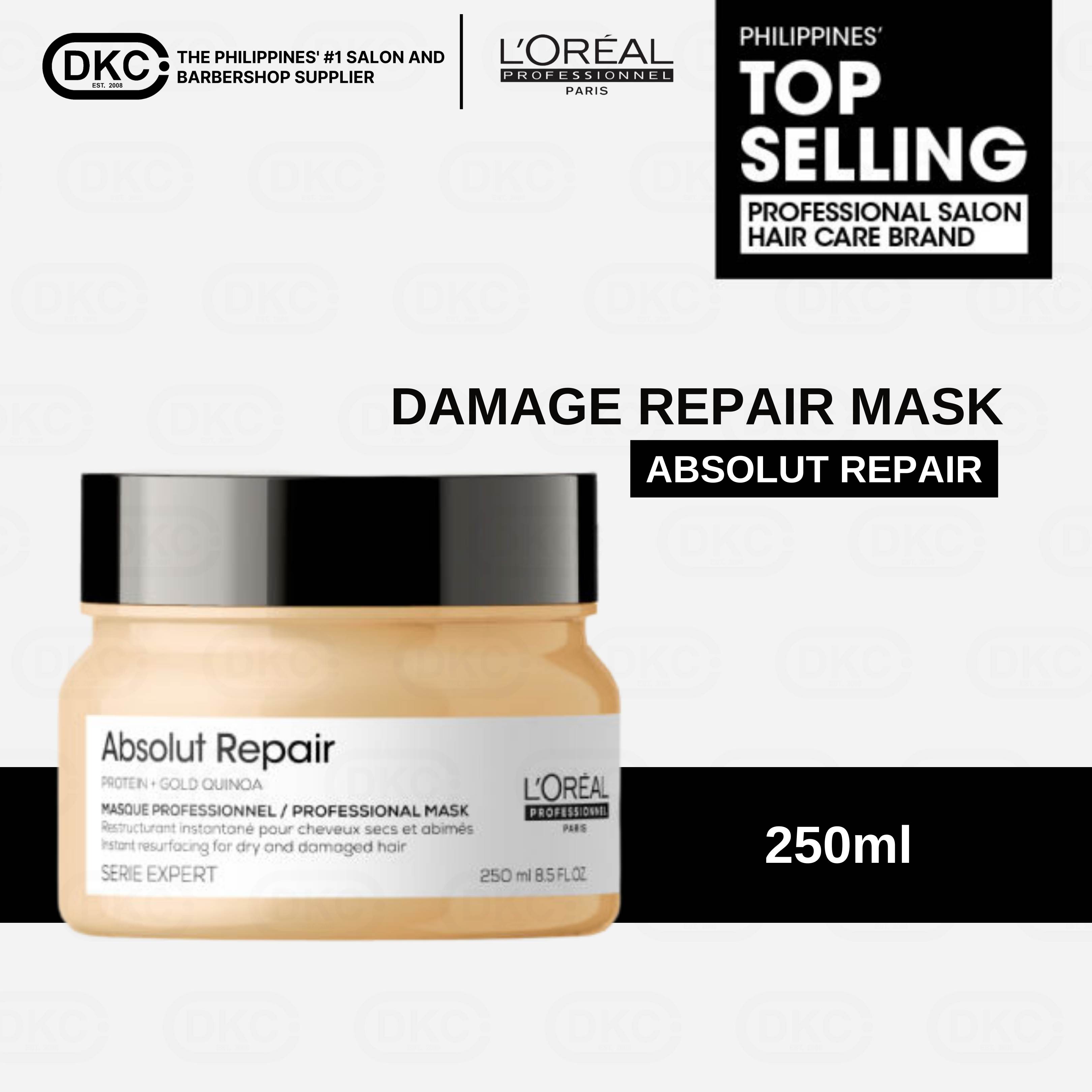 BEST SELLER] L'Oreal Professional Serie Expert Absolut Repair Gold Quinoa +  Protein Masque Loreal Hair Repair Mask (Hair Treatment for Dry and Damaged  Hair) 250mL 500ml DKC | Lazada PH