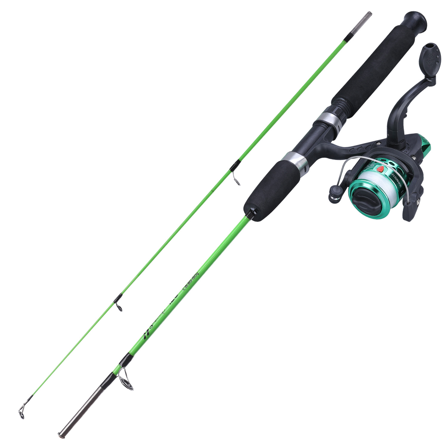 [COD]Fishing Rod Combo Fishing Rod and Reel Set 2 Sections Lure Rod and