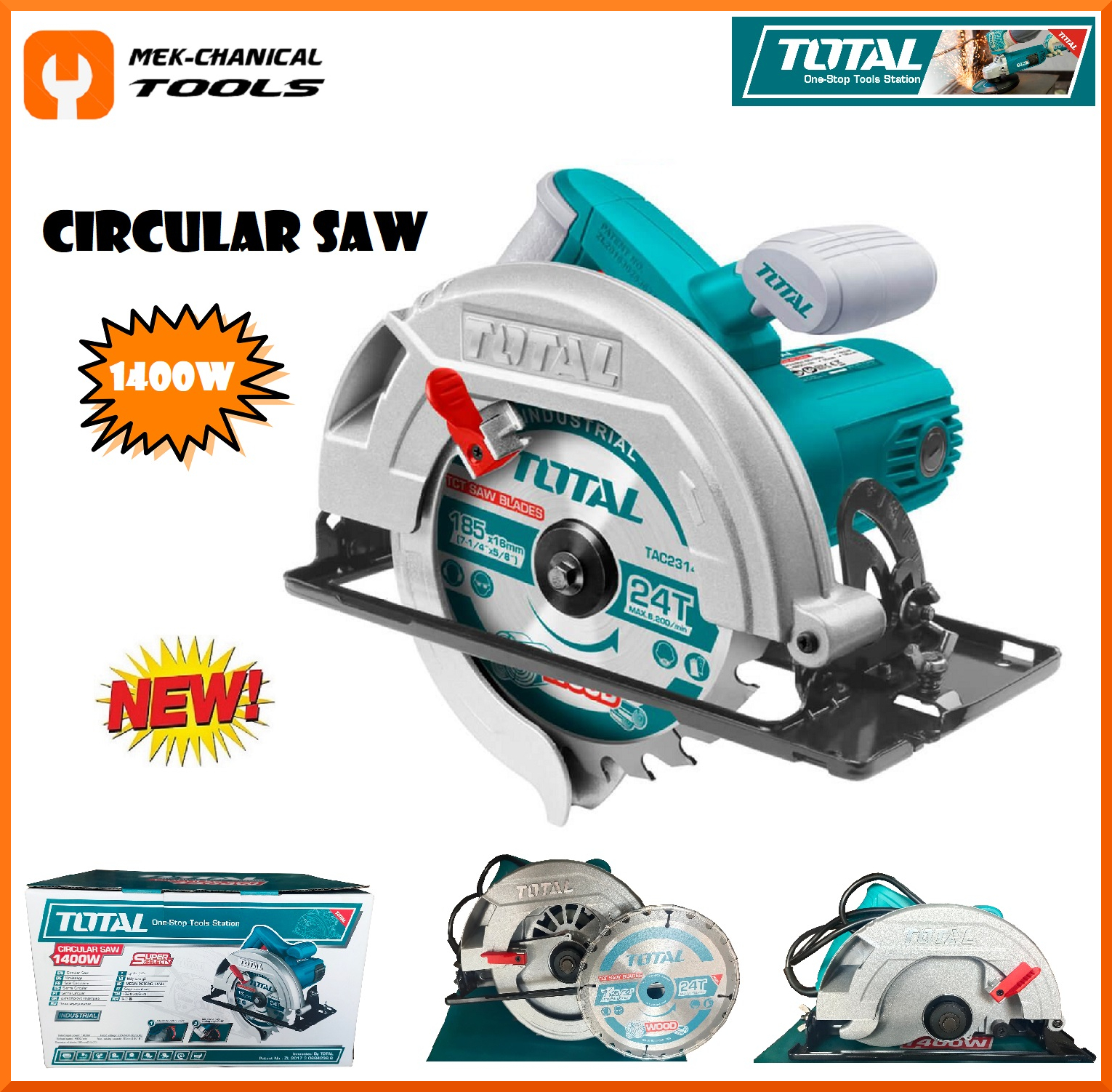 TOTAL TOOLS CIRCULAR SAW 1400W 
