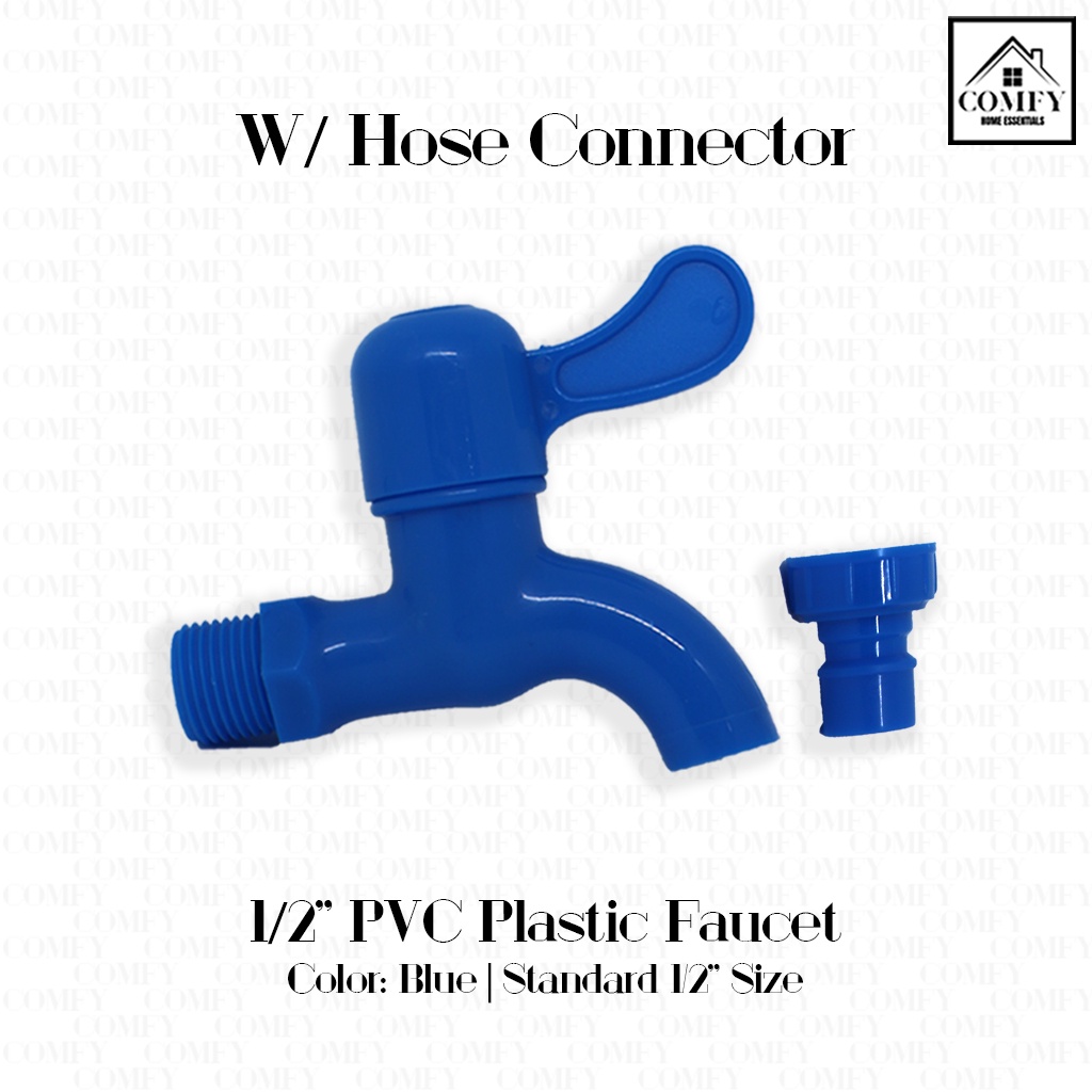 Multipurpose Plastic PVC Spigot Faucet with or w/o Hose Connector Gripo