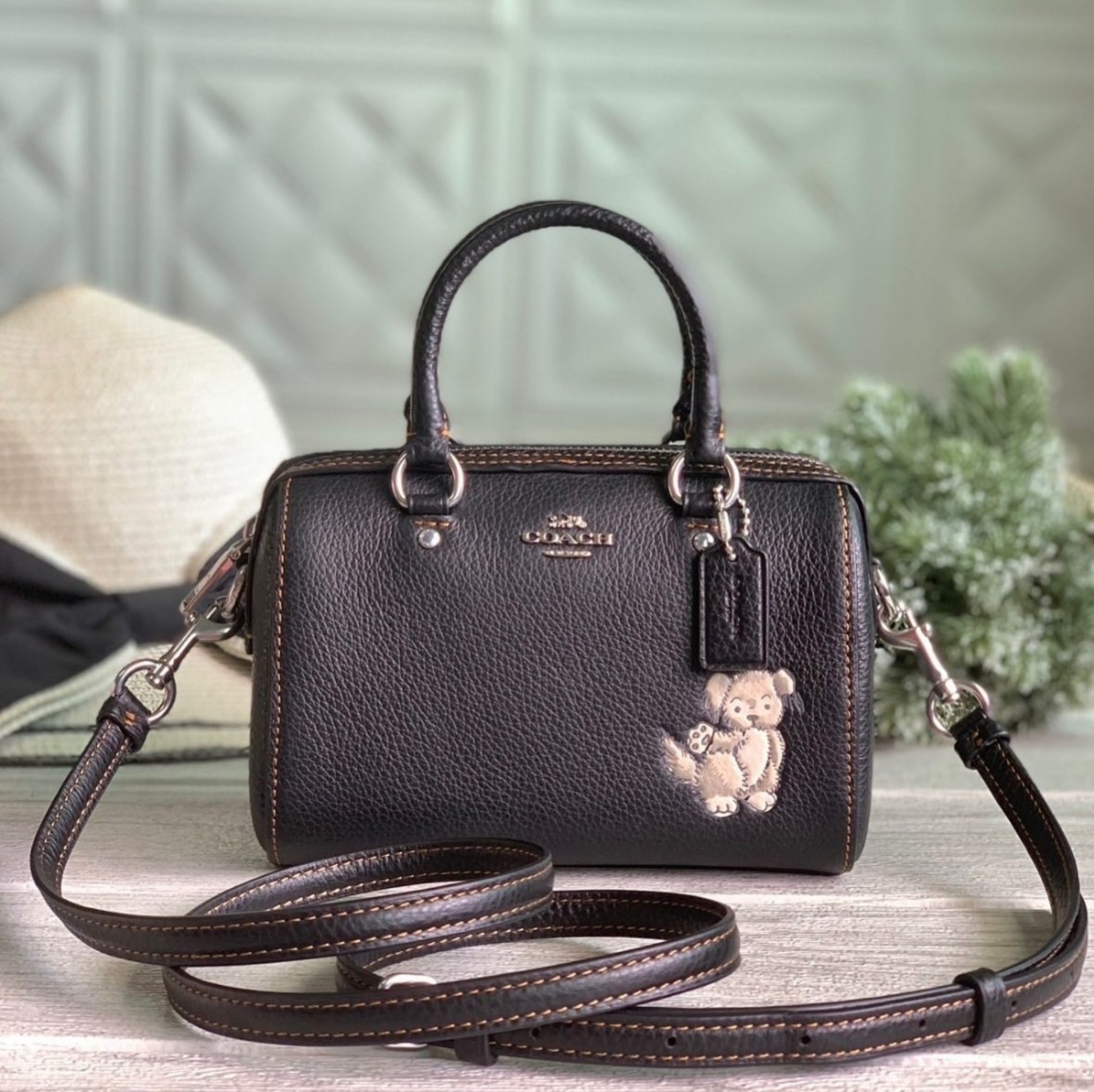 Coach Mini Rowan Crossbody with Happy Dog