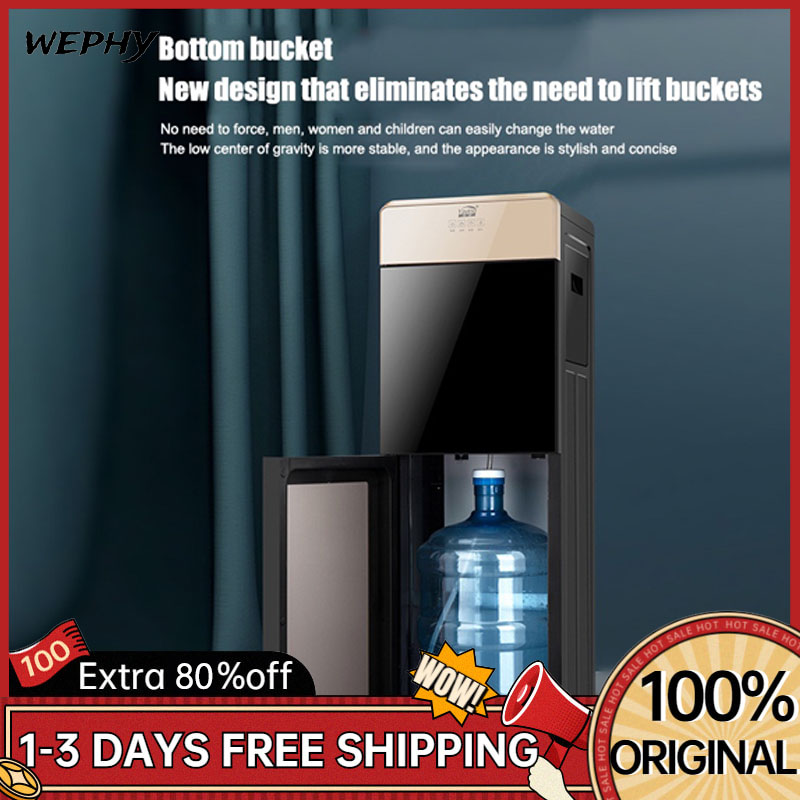 Hot and cold water dispenser bottommounted desktop water outlet office