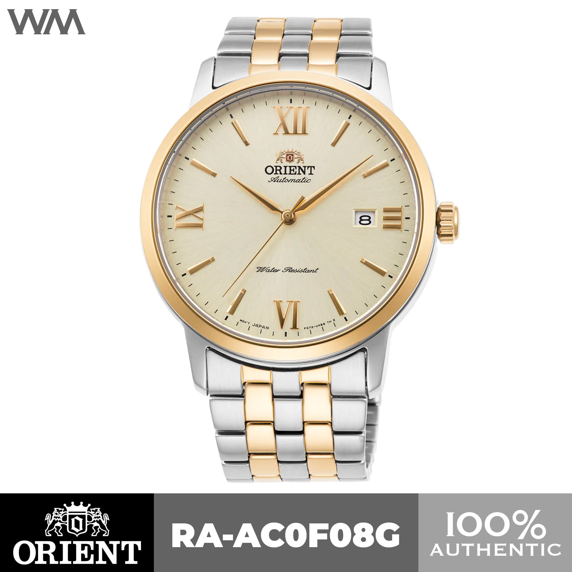 Orient Symphony IV Two Tone Light Tone Gold Dial Stainless Steel