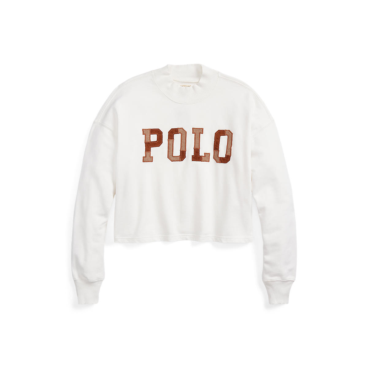 Polo Ralph Lauren Women's Logo Oversize Mockneck Cotton Sweatshirt