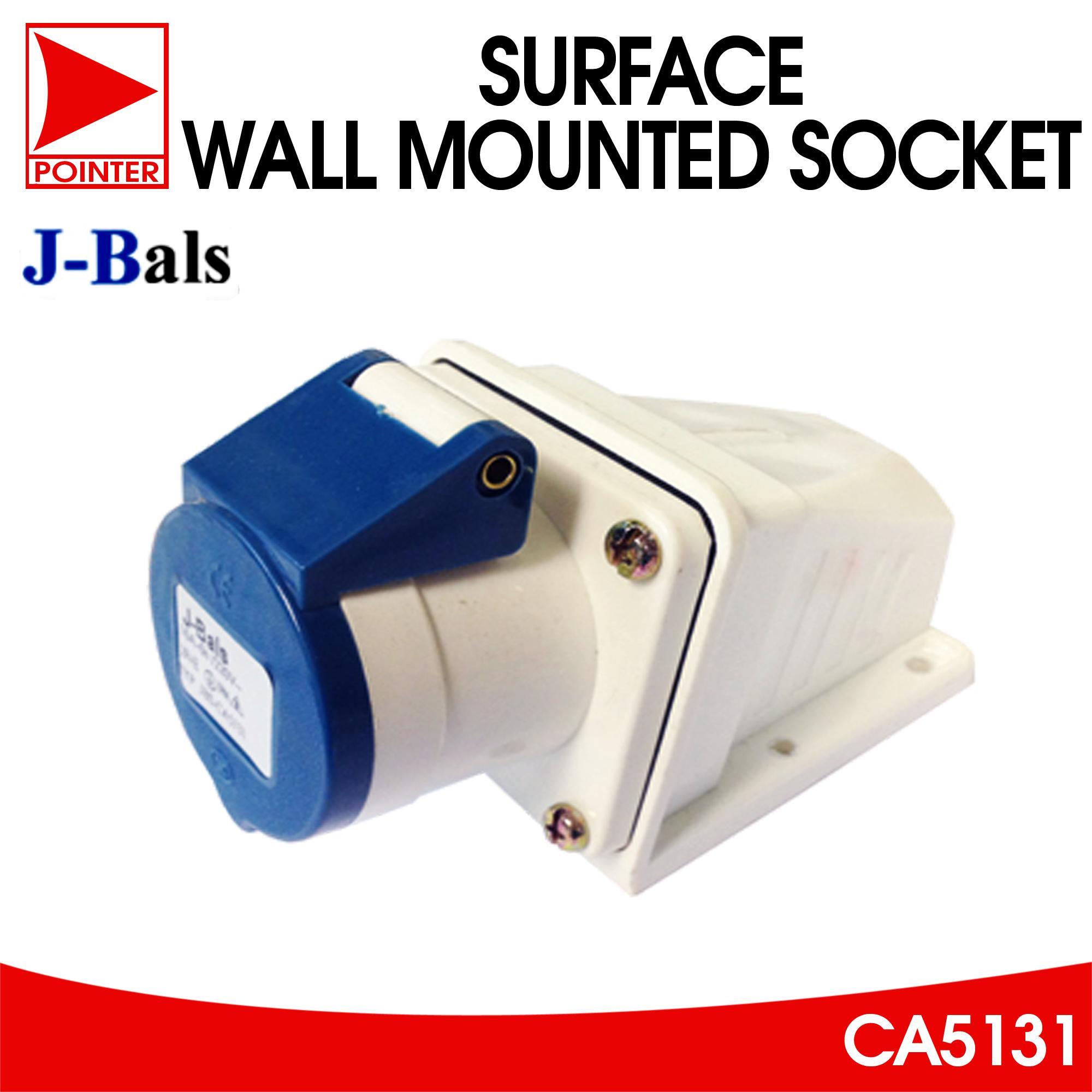 JBals Industrial Surface / Wall Mounted Socket IP44, 220V / 2P + E (3