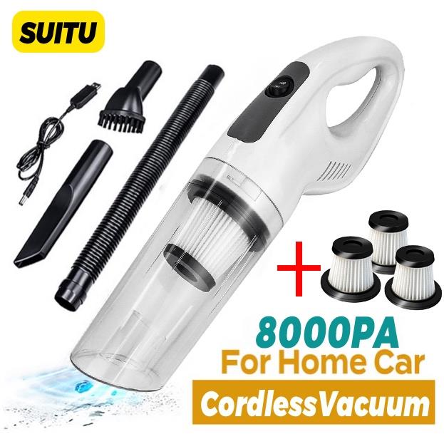 1XHIoq0Z Car Vacuum Cleaner Portable USB Wireless Handheld Vacuum