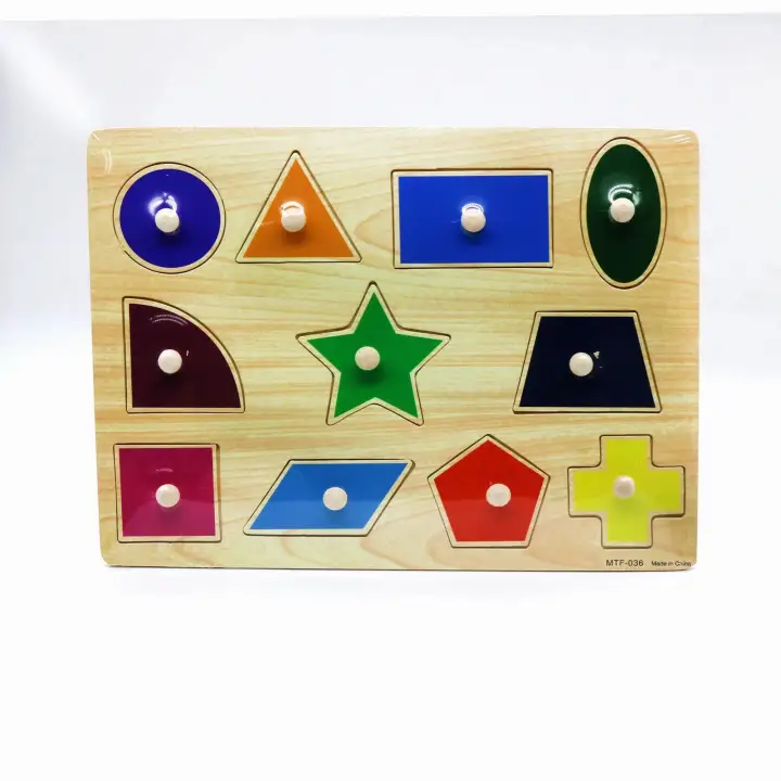 Bonjour Bebe Ph Children Montessori Educational Wooden Jigsaw Puzzle Toy Hand Grab Board Set Geometric Shape Colour Numbers Alphabet Puzzle Toys Lazada Ph