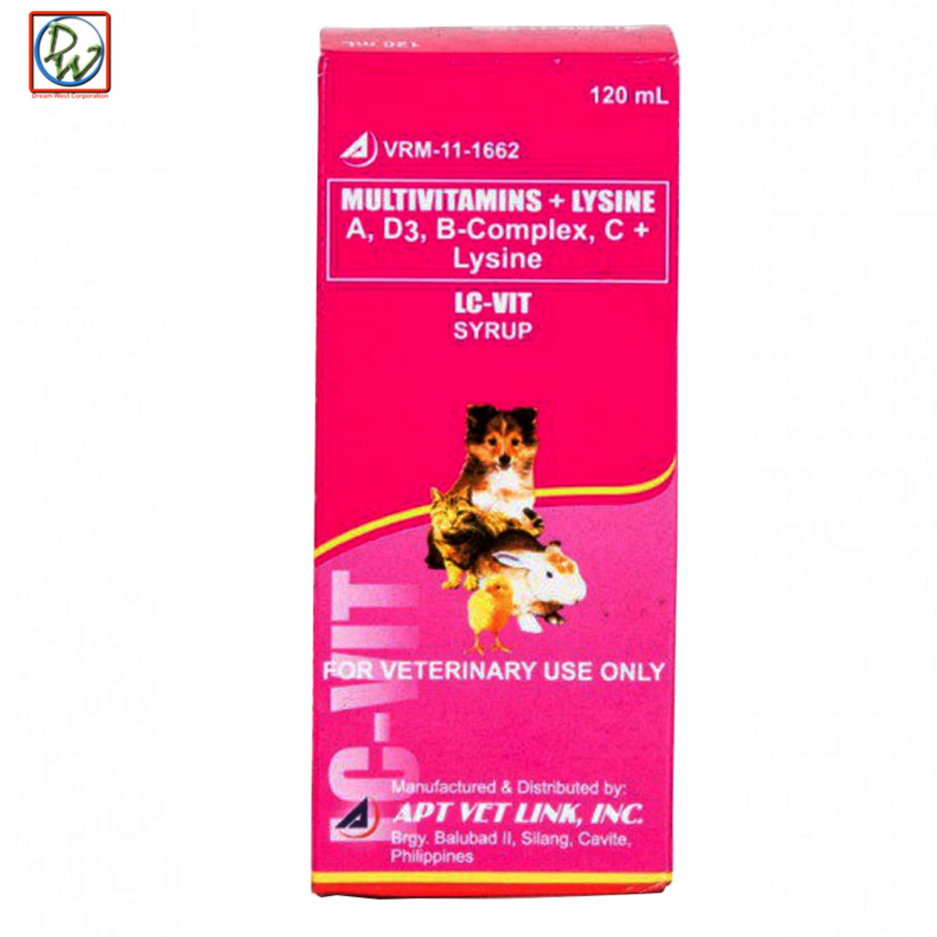 LCVIT Multivitamins Lysine Syrup Dog Multivitamins for Pets Dogs and