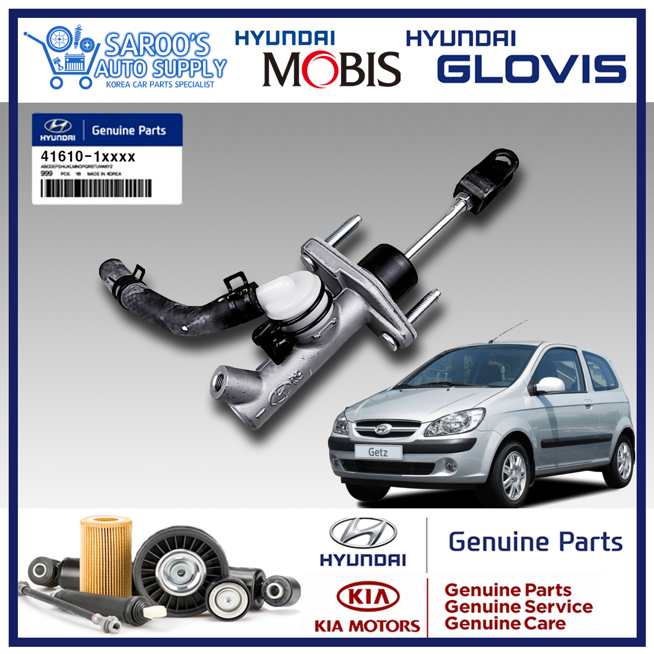 [Genuine] Clutch Master For Hyundai Getz , 20042011 , Gas , 41610