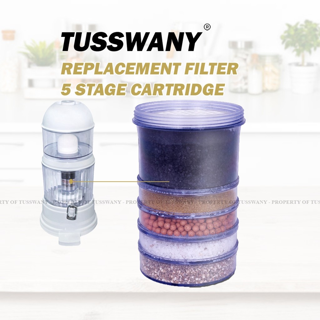 Cartridge Replacement Filter for Water Filter Pot Purifier 5 stages