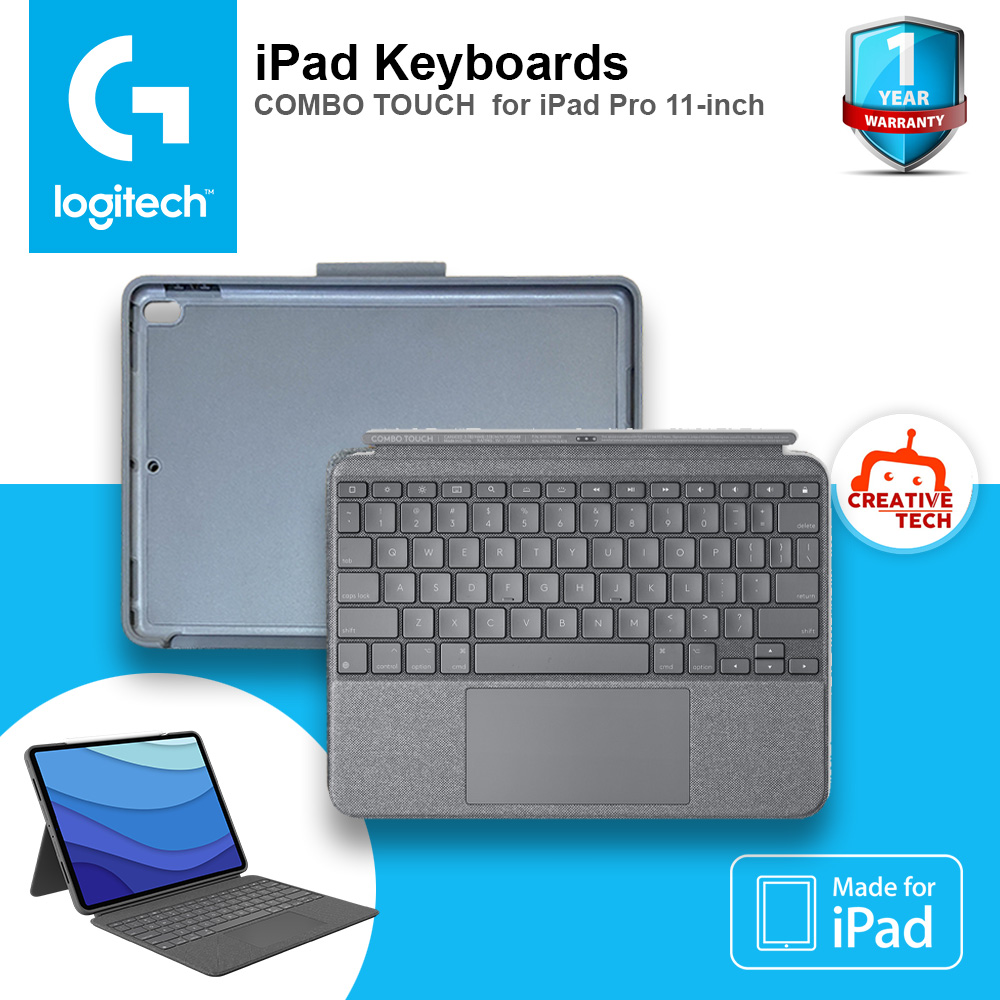 Logitech Combo Touch Keyboard for iPad Pro 11-inch (1st, 2nd, and