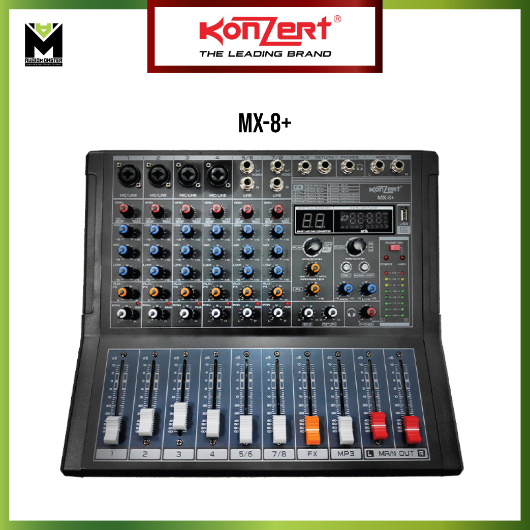 Konzert MX8+ 8 Channel Professional Mixer Lazada PH