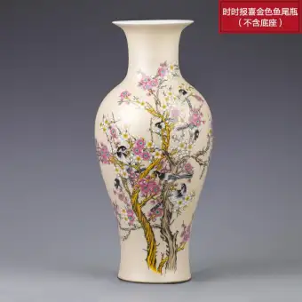 Jingdezhen Ceramic Works Vase Decoration Living Room Flower