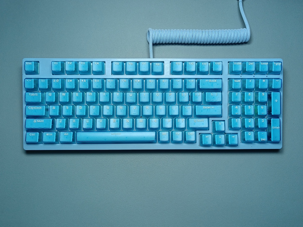 132 Keys Transparent Keycap OEM ABS Compatible with60/68/84/87/96