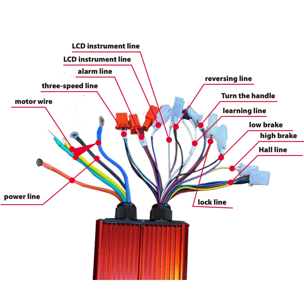 36V 48V 60V 350W 500W 1000W Brushless Controller/Ebike Controller/Bldc ...