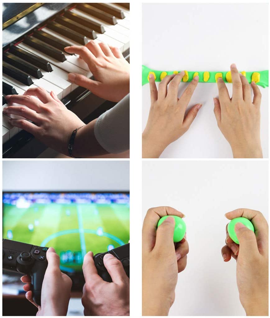 4 Pieces Therapy Putty Hand Squeezer, Putty for Hand Training, Therapy Putty