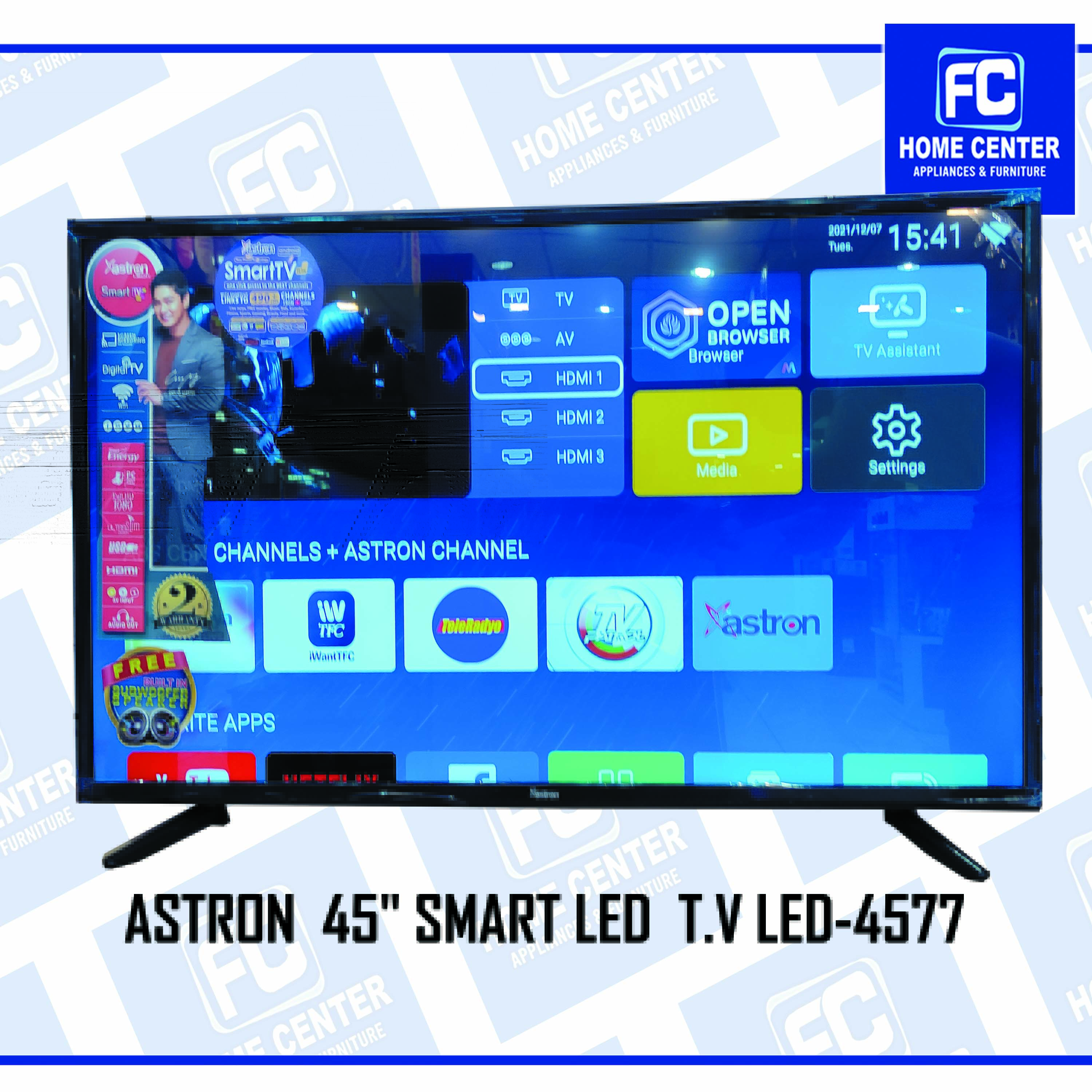 ASTRON 45" SMART LED T.V LED4577 Lazada PH
