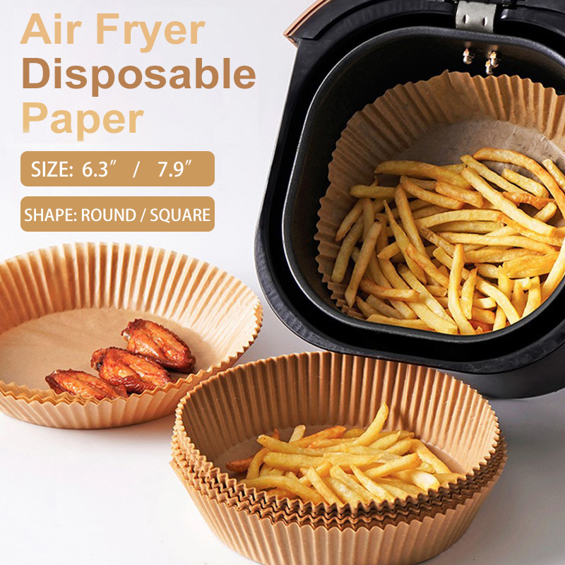 Air Fryer Disposable Paper 100 Pcs Round Non-Stick Paper Prime Oil