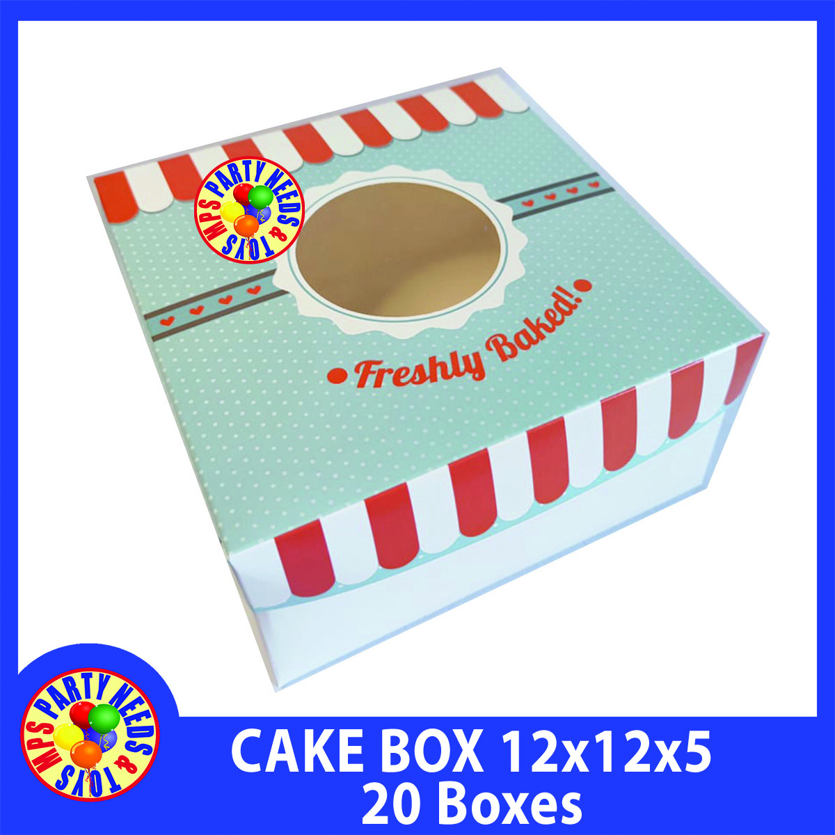20 Boxes Cake Box 12x12x4 12x12x5 Pastry Box Bread Box Gift Box MPS Lazada PH