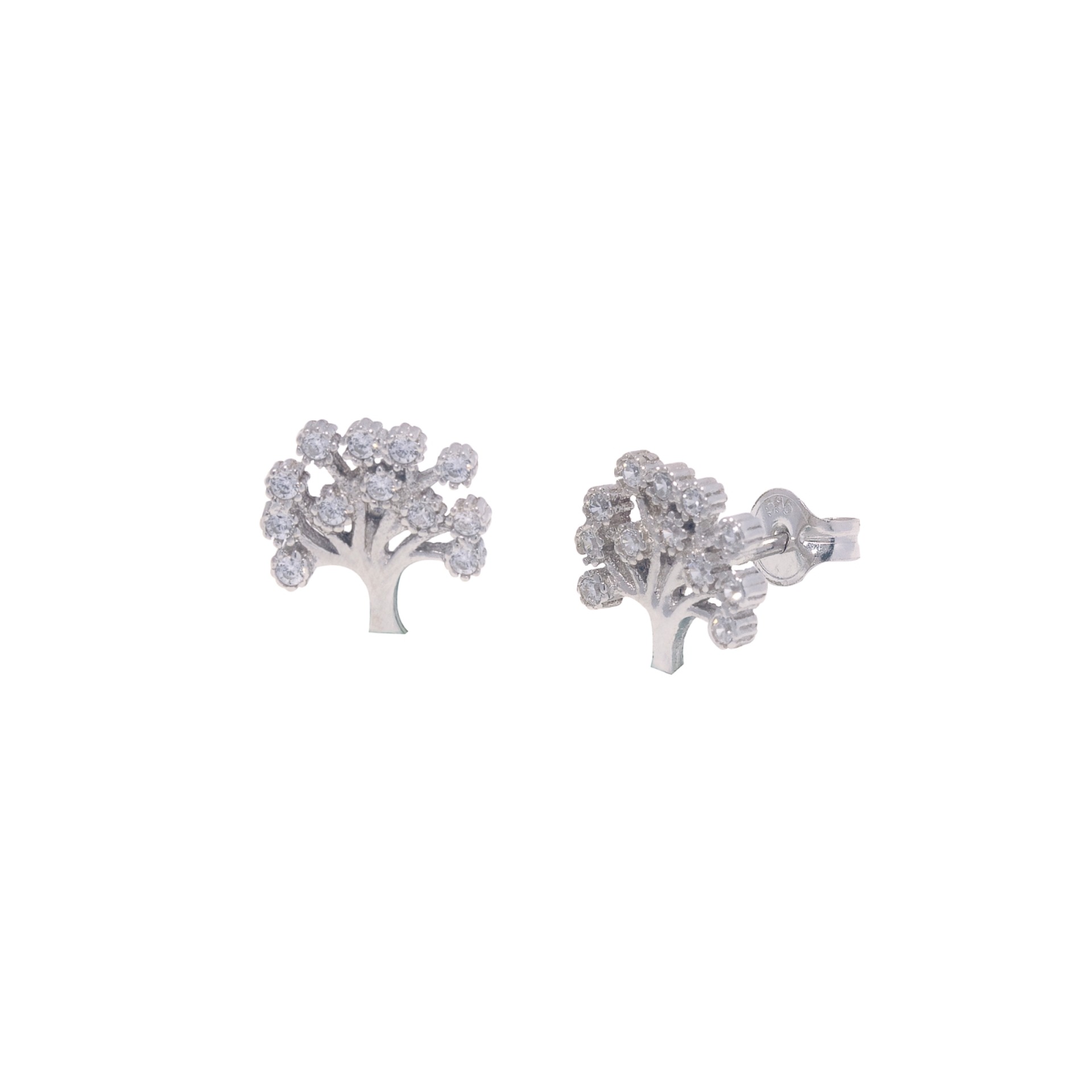 Cubic Zirconia Stud Earrings Authentic 