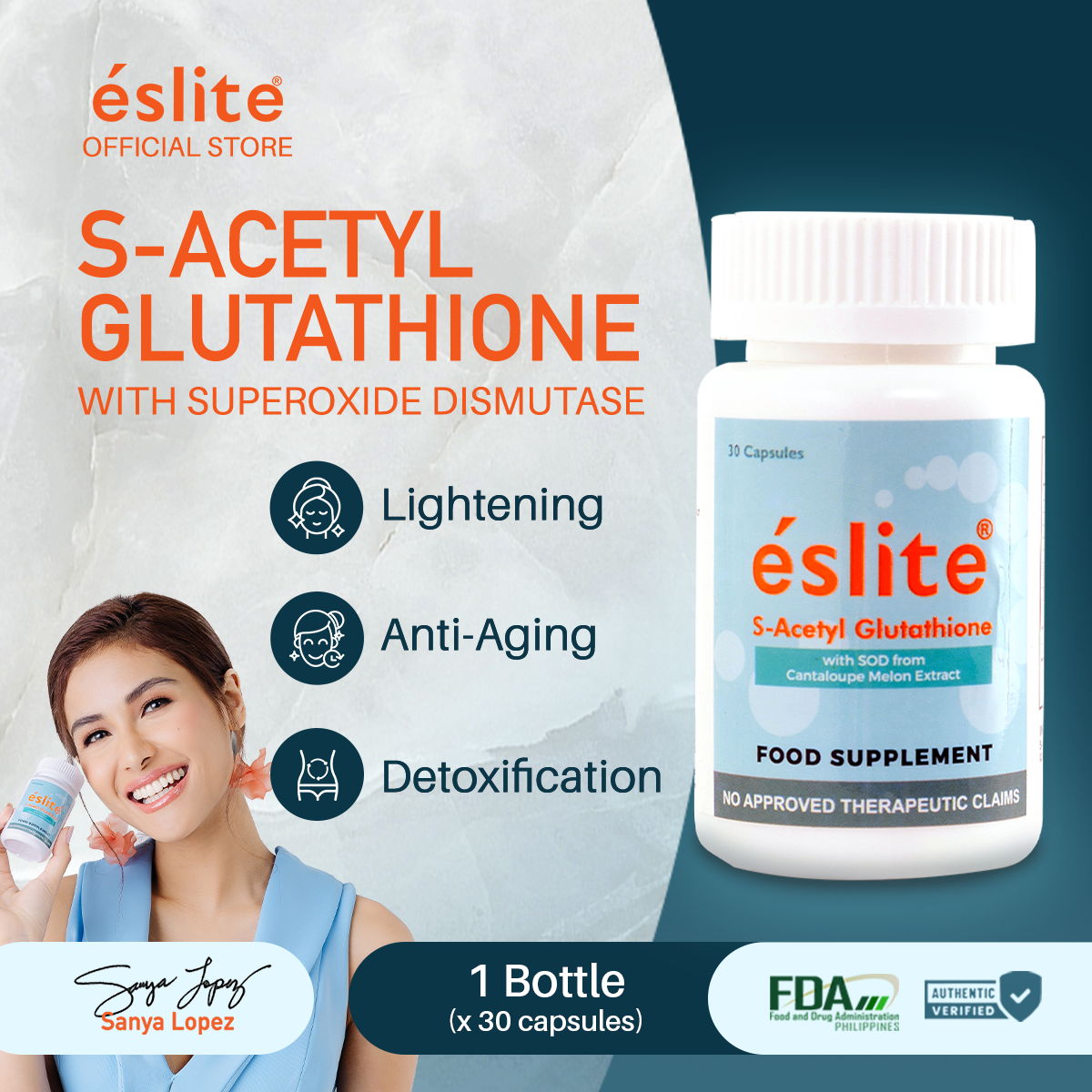 eslite glutathione benefits Gx 600 MG Powder For Injection (1): Uses, Side Effects, Price & Dosage main image 0