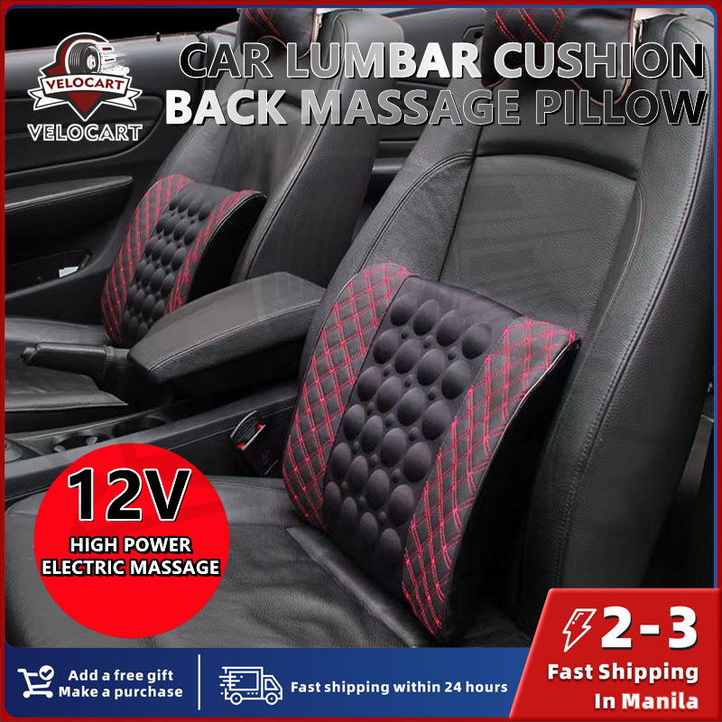 Back Pillow Car Seat Back Support Electric Massage Lumbar for Car