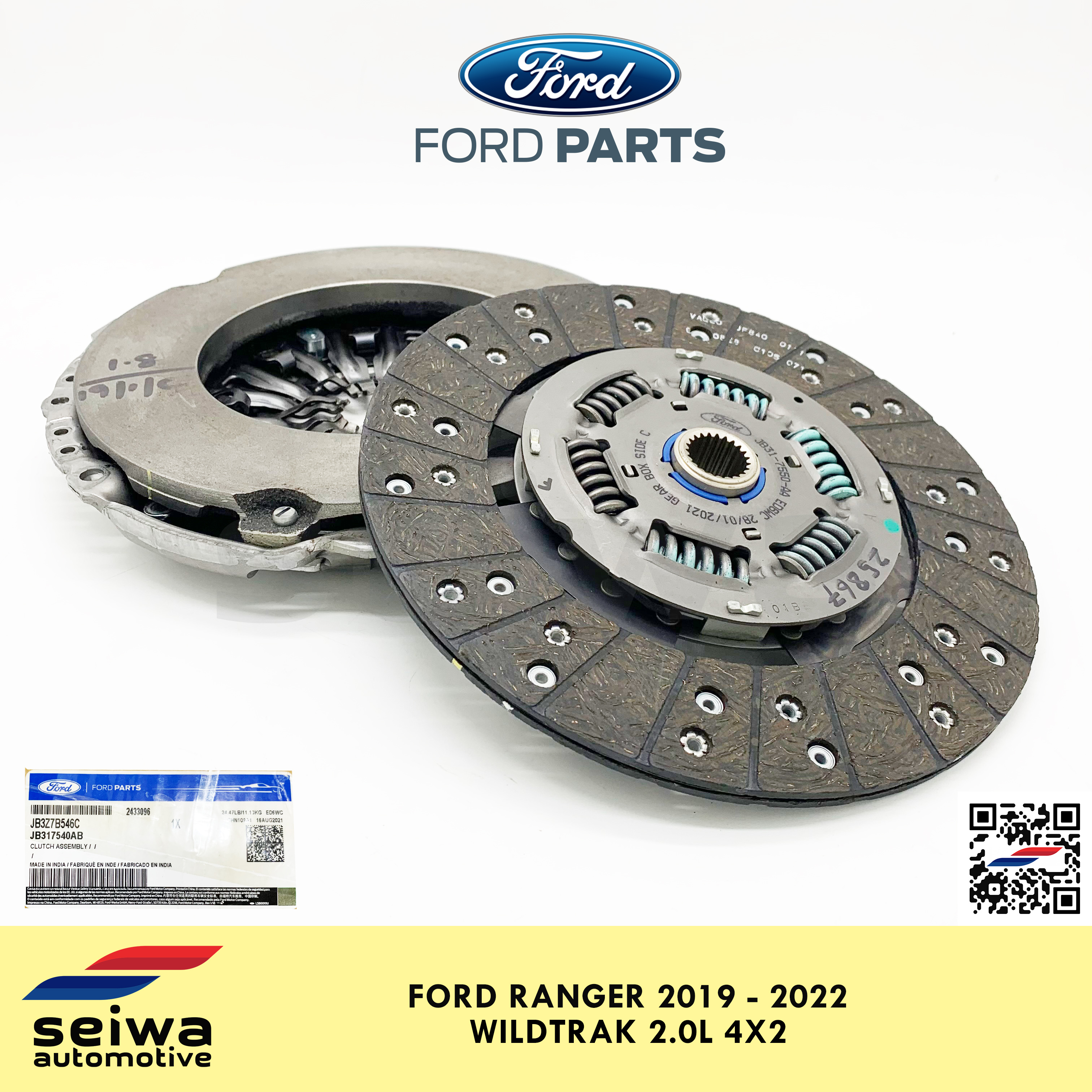[2019 2022 WILDTRAK 2.0L] Ford Ranger Clutch Kit (6 Speed Manual