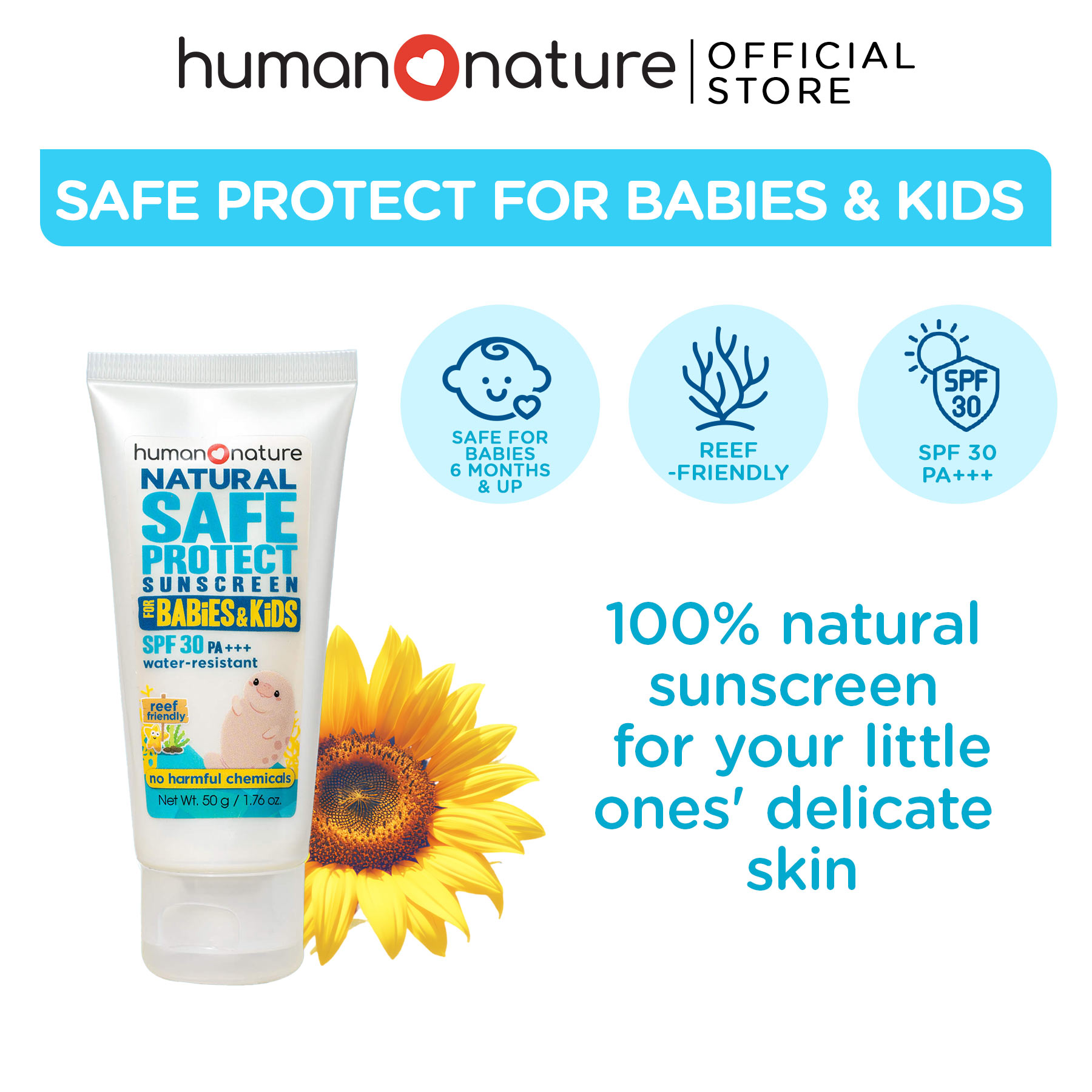 Spf 30 Natural Sunscreen For Babies Under Months SafeProtect SPF