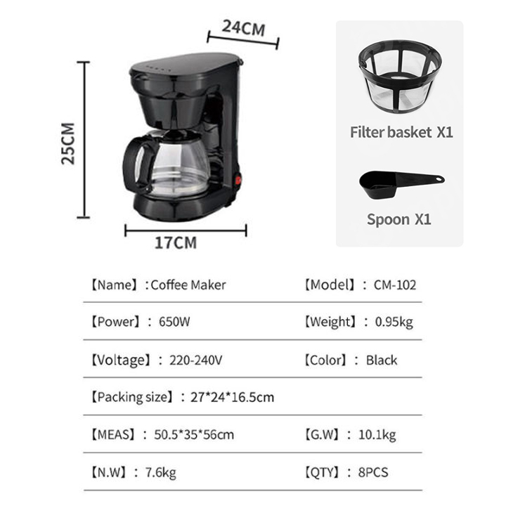 Coffee maker machine espresso machine Anti Drip Design coffee maker