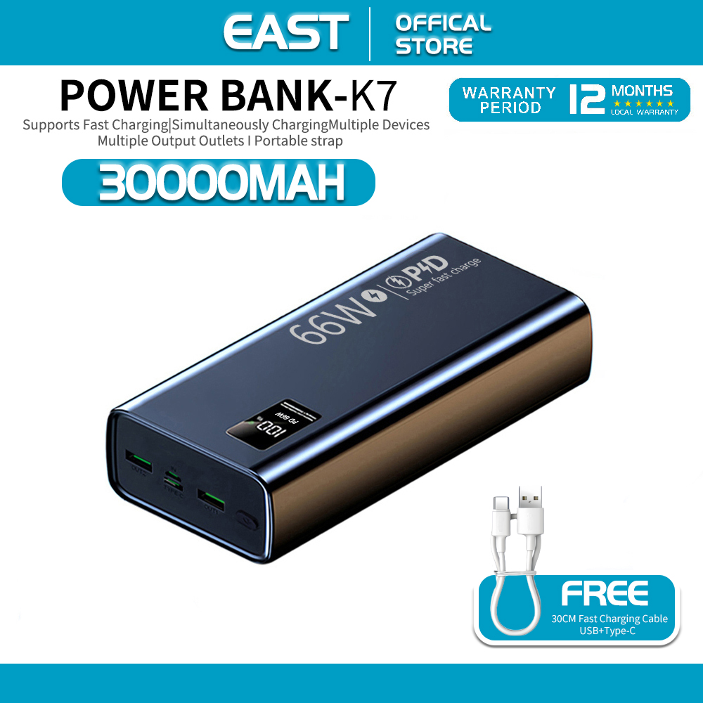 EAST Powerbank Fast Charging Heavy Duty Original 800000mah PD66w ...