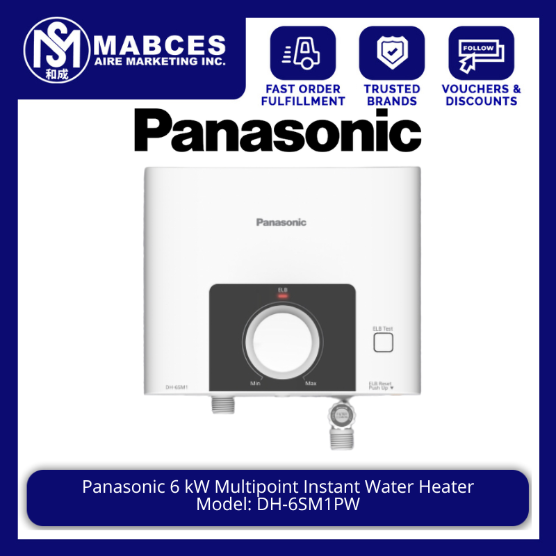 Panasonic 6 kW Multipoint Instant Water Heater DH6SM1PW Lazada PH