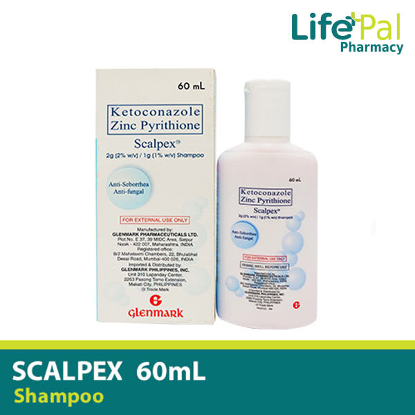 Ketoconazole Zinc Pyrithione Scalpex Shampoo 60ml Lazada PH