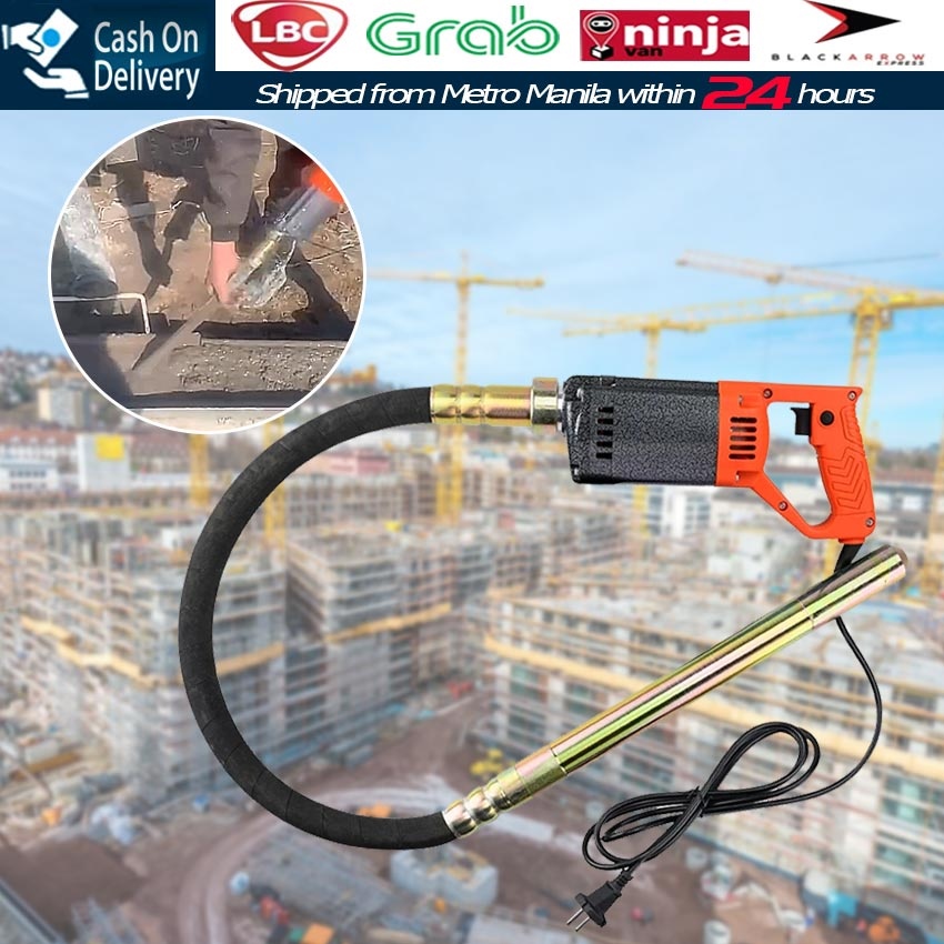 【Fast Delivery】Electric Concrete Vibrator 35mm Handheld Cement Soil