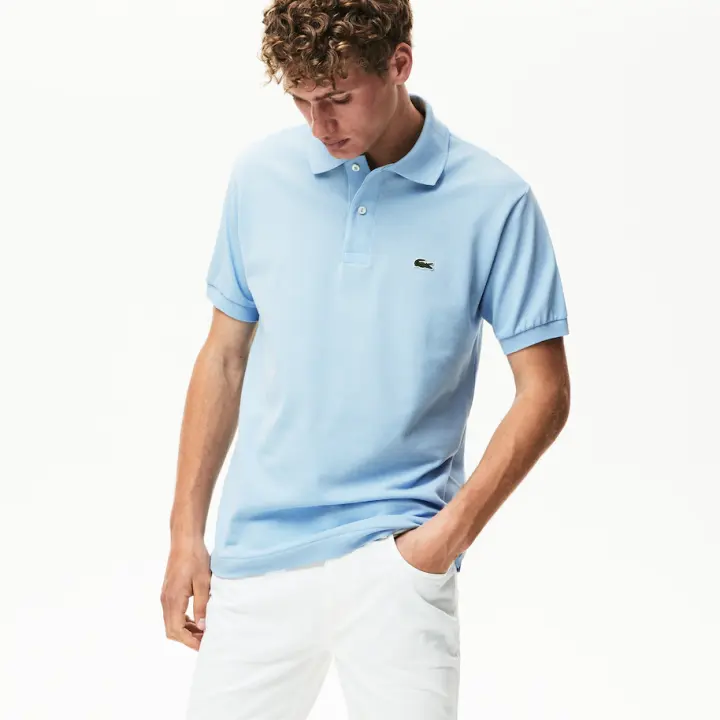 lacoste polo shirt light blue