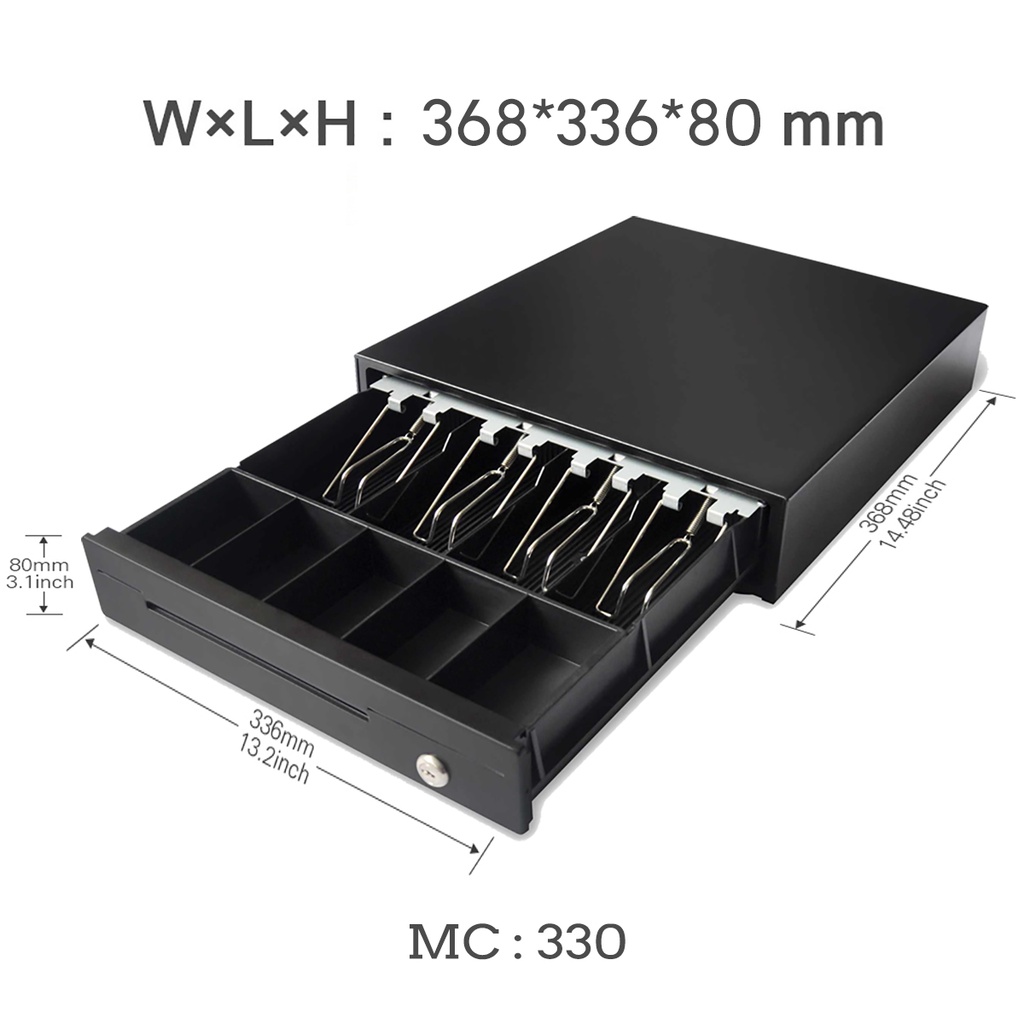 ♬Expose Cash box with lock Cash Drawer Bluetooth Thermal Printer with