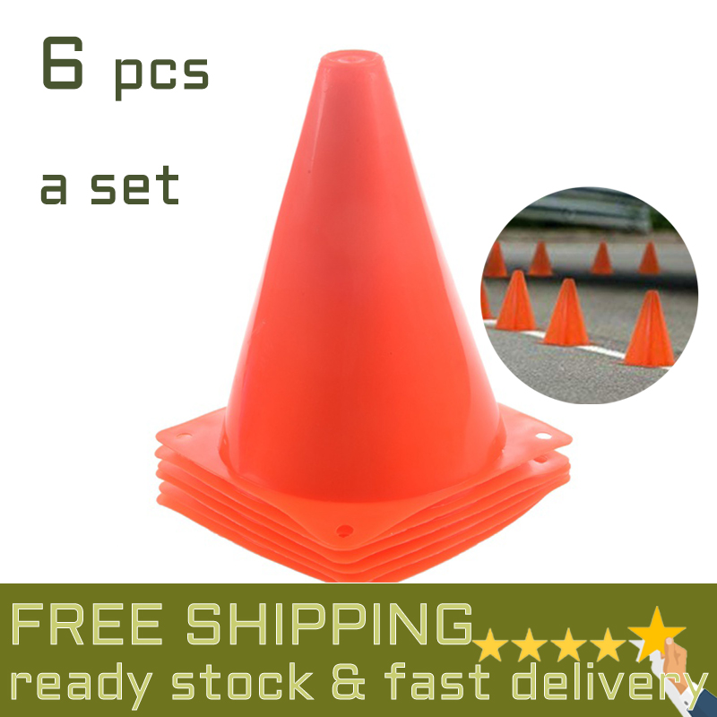 7Inch Plastic Traffic Cones (6Pack) MultiPurpose Cone Physical