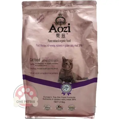 Aozi Organic Cat Food (Salmon, Fruits and Vegetables) 2.5KG - Resealable Bag
