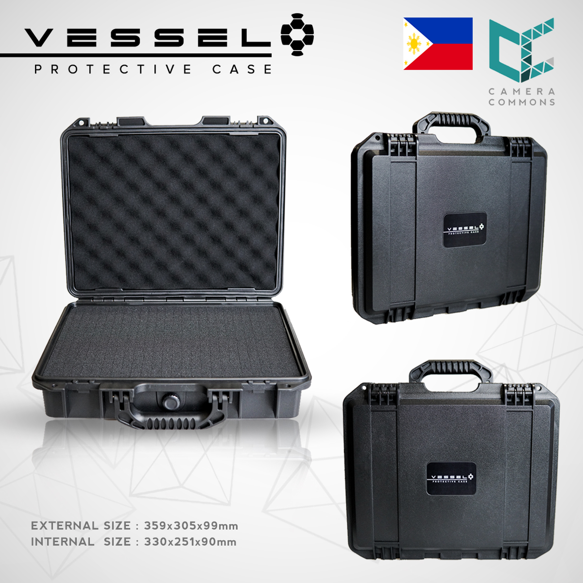 VESSEL VS220 Portable Hard Case for Photography Equipment Tactical